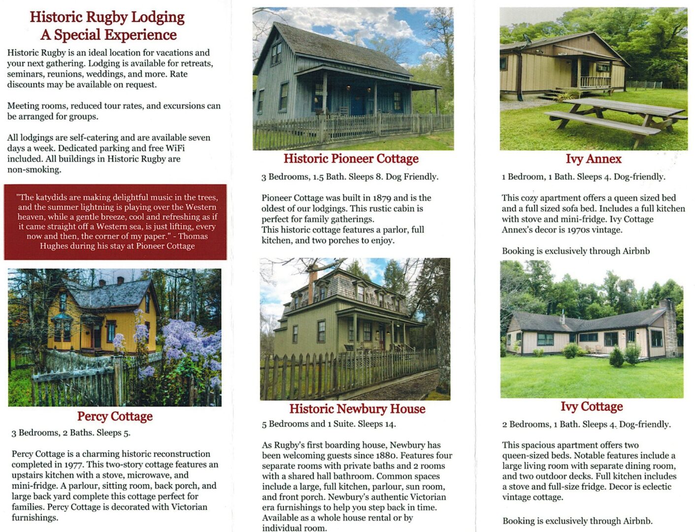 Lodgings brochure