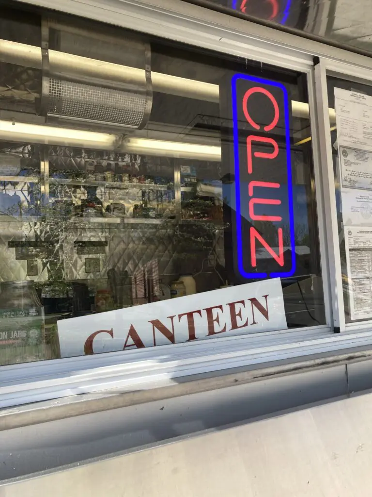Canteen open sign